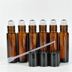 Amber klaaspudelites rull